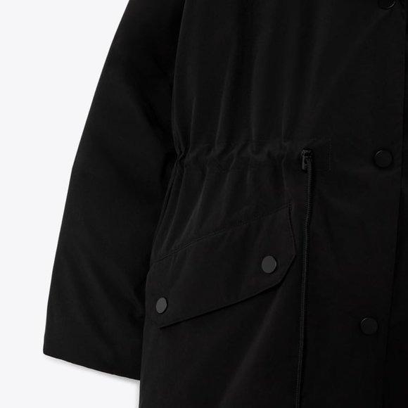 ZARA HOODED OVERSIZED PARKA - Picture 10 of 10